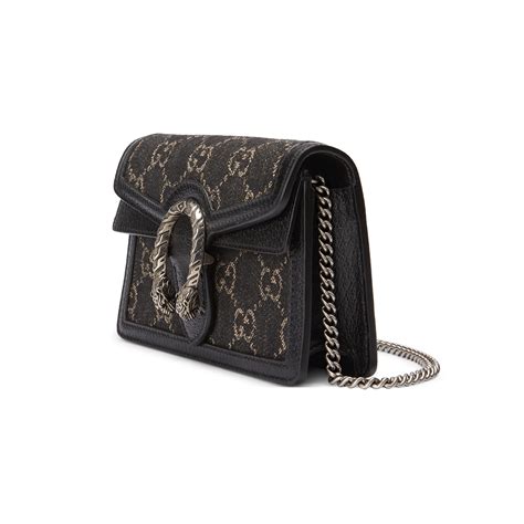 gucci dionysus bag black suede|Gucci dionysus denim bag.